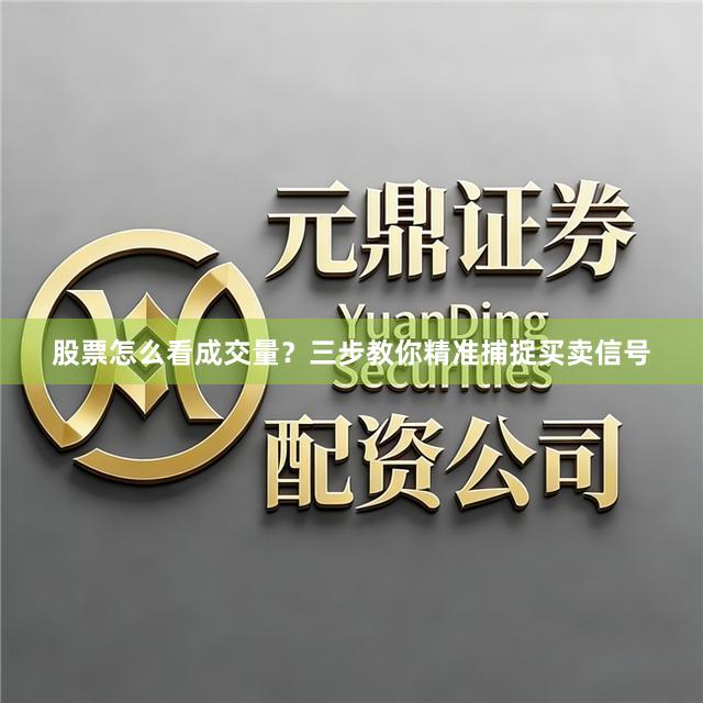 股票怎么看成交量？三步教你精准捕捉买卖信号