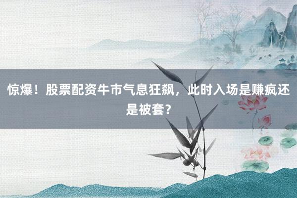 惊爆！股票配资牛市气息狂飙，此时入场是赚疯还是被套？