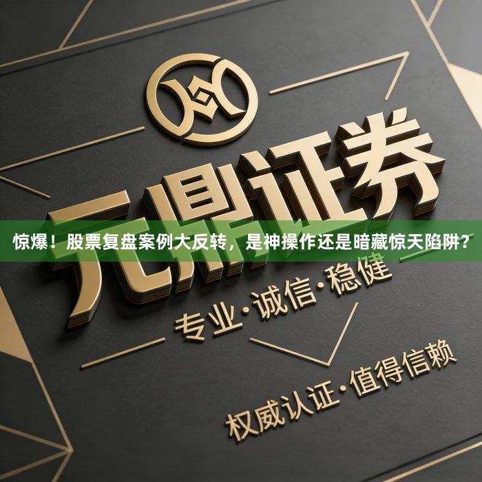 惊爆！股票复盘案例大反转，是神操作还是暗藏惊天陷阱？