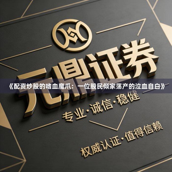 《配资炒股的嗜血魔爪：一位股民倾家荡产的泣血自白》