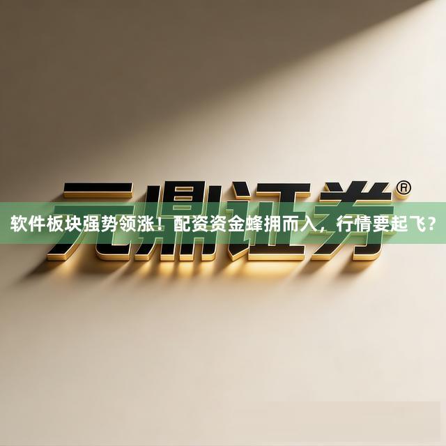 软件板块强势领涨!配资资金蜂拥而入,行情要起飞?