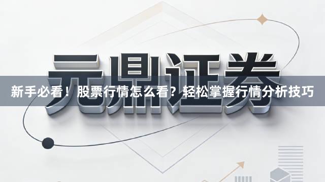 新手必看！股票行情怎么看？轻松掌握行情分析技巧