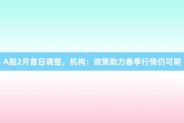A股2月首日调整，机构：政策助力春季行情仍可期
