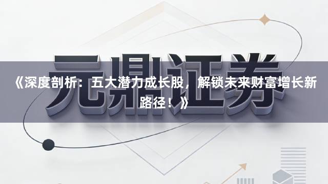 《深度剖析：五大潜力成长股，解锁未来财富增长新路径！》
