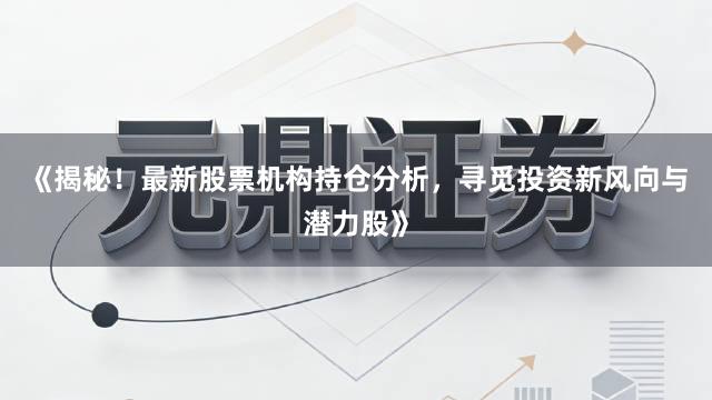 《揭秘！最新股票机构持仓分析，寻觅投资新风向与潜力股》